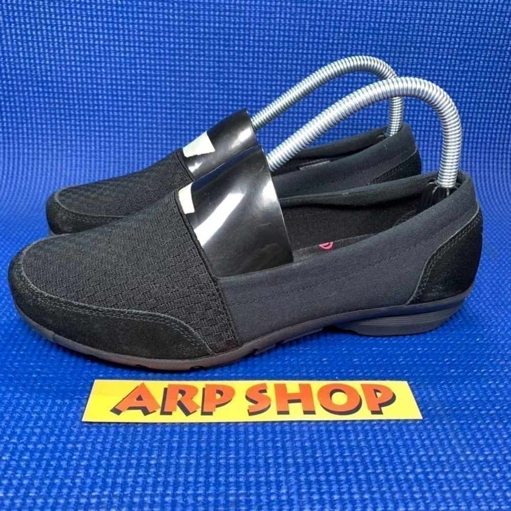 Skechers Relaxed Fit Women`S Size 7 Black Comfort Shoes Sn 49069